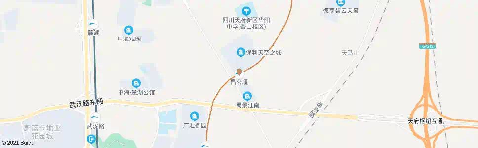 成都昌公堰_公交站地图_成都公交_妙搜公交查询2025