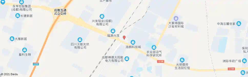 成都物流园区货运大道_公交站地图_成都公交_妙搜公交查询2025