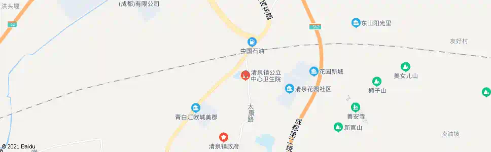 成都清泉公里卫生院_公交站地图_成都公交_妙搜公交查询2025