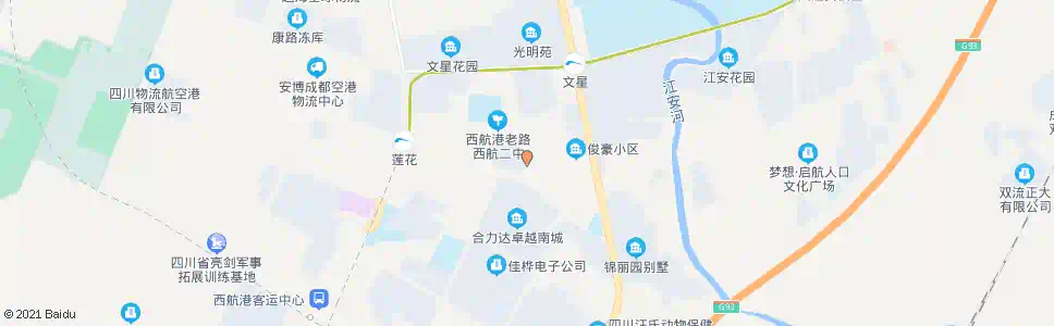 成都文星大道南_公交站地图_成都公交_妙搜公交查询2025