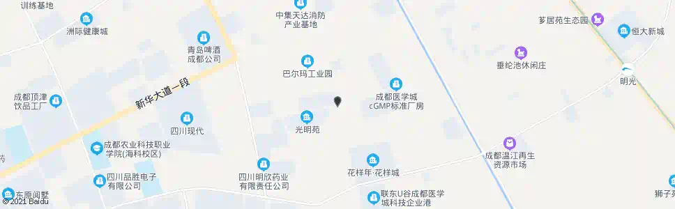 成都光明_公交站地图_成都公交_妙搜公交查询2025