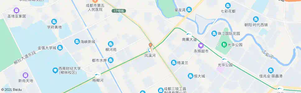 成都凤溪河站_公交站地图_成都公交_妙搜公交查询2025