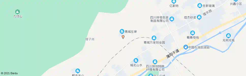 成都青城左岸_公交站地图_成都公交_妙搜公交查询2025