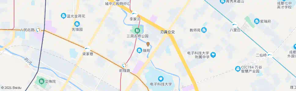 成都虹波路府青路口_公交站地图_成都公交_妙搜公交查询2025