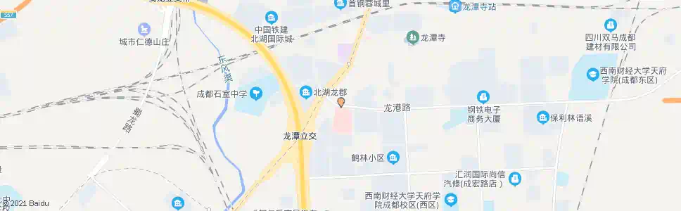 成都龙港路西_公交站地图_成都公交_妙搜公交查询2025