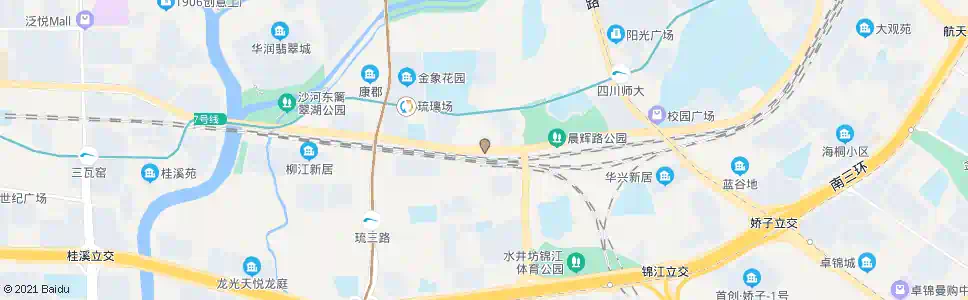 成都锦绣大道经天东路口_公交站地图_成都公交_妙搜公交查询2025