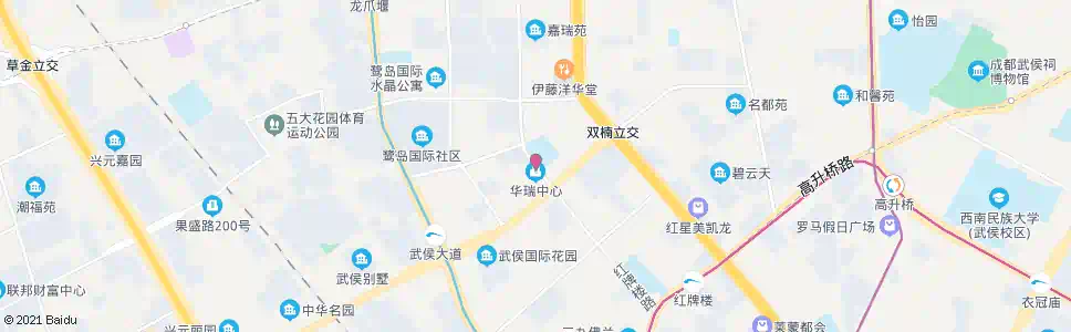 成都云霞路武侯大道口_公交站地图_成都公交_妙搜公交查询2025