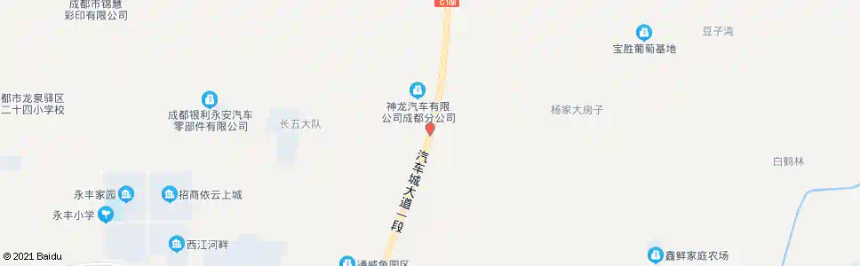 成都神龙工业园_公交站地图_成都公交_妙搜公交查询2025