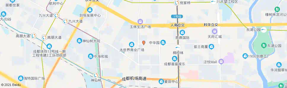成都桐梓林北路西_公交站地图_成都公交_妙搜公交查询2025