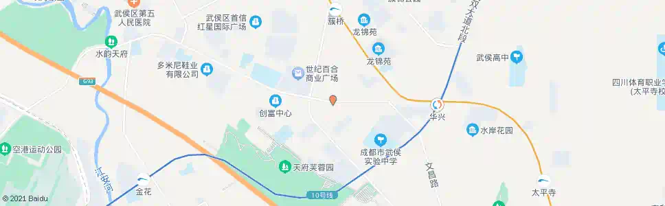 成都簇马路_公交站地图_成都公交_妙搜公交查询2025