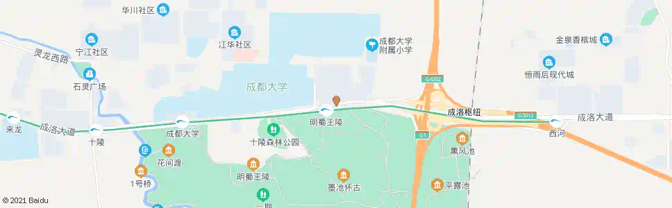 成都明蜀新村_公交站地图_成都公交_妙搜公交查询2025