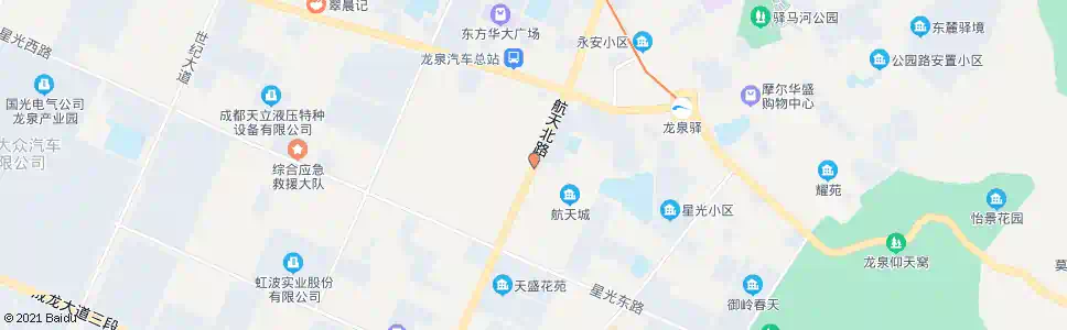 成都航天北路_公交站地图_成都公交_妙搜公交查询2025