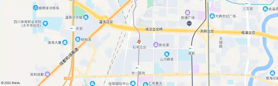 成都万象北路博雅街口_公交站地图_成都公交_妙搜公交查询2025