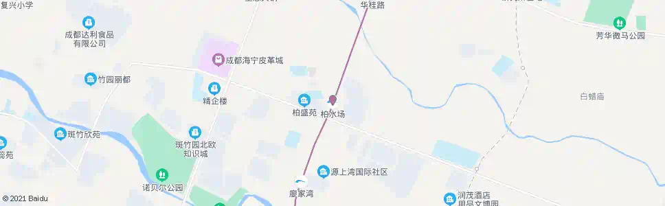 成都柏水_公交站地图_成都公交_妙搜公交查询2025