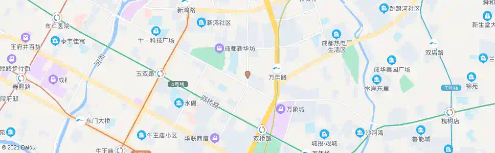 成都双林北横路南_公交站地图_成都公交_妙搜公交查询2025
