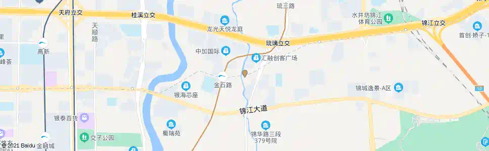 成都桦彩路_公交站地图_成都公交_妙搜公交查询2025