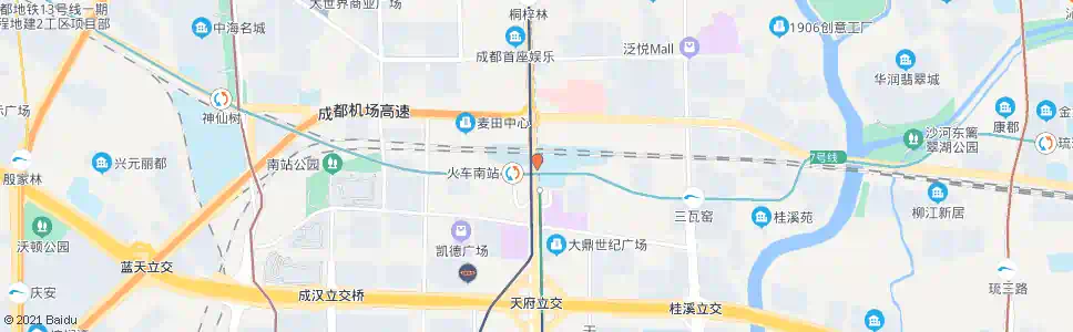 成都金兴南路南_公交站地图_成都公交_妙搜公交查询2025