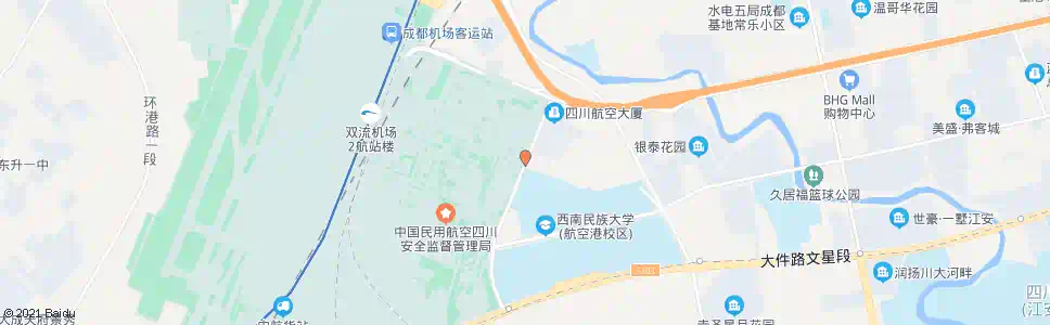 成都机场南四路口_公交站地图_成都公交_妙搜公交查询2025