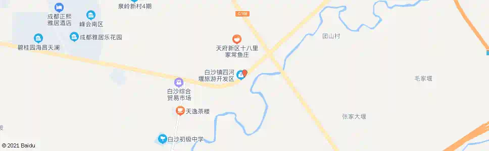 成都四河堰_公交站地图_成都公交_妙搜公交查询2025