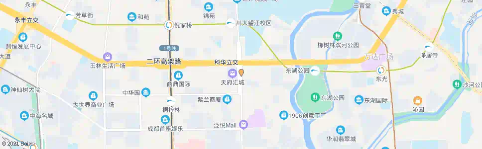 成都科华中路_公交站地图_成都公交_妙搜公交查询2025