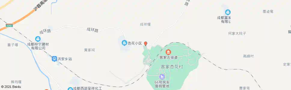 成都杏花村景区游客中心_公交站地图_成都公交_妙搜公交查询2025