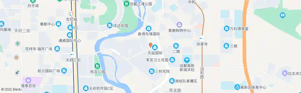 成都中和新民市场_公交站地图_成都公交_妙搜公交查询2025