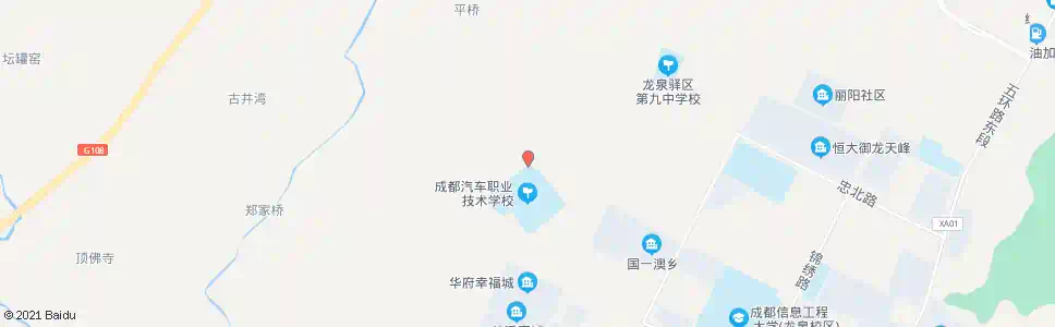 成都成都汽车职业后门_公交站地图_成都公交_妙搜公交查询2025