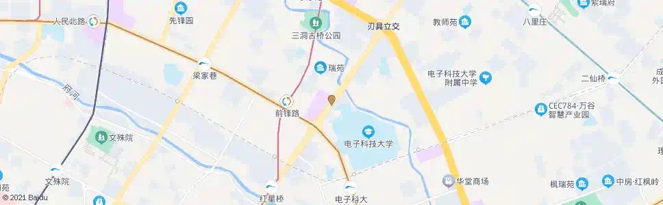 成都府青路一环路立交桥_公交站地图_成都公交_妙搜公交查询2025