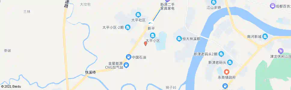 成都太平街_公交站地图_成都公交_妙搜公交查询2025
