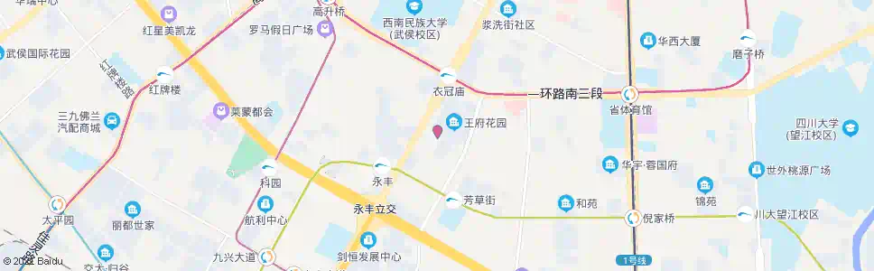 成都玉林西路西_公交站地图_成都公交_妙搜公交查询2025