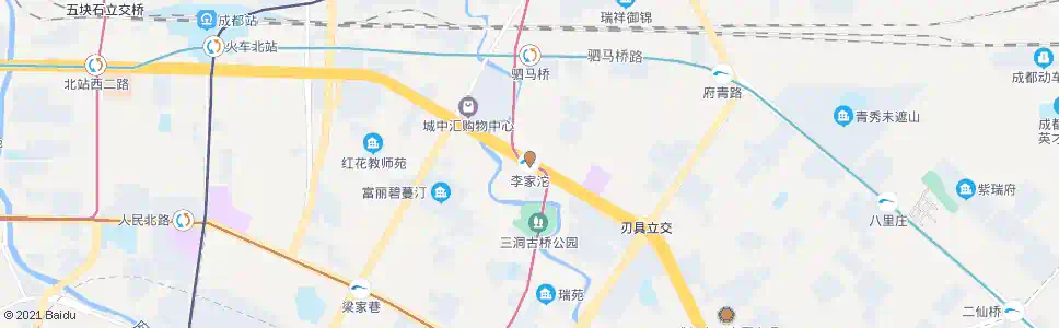 成都李家沱站_公交站地图_成都公交_妙搜公交查询2025