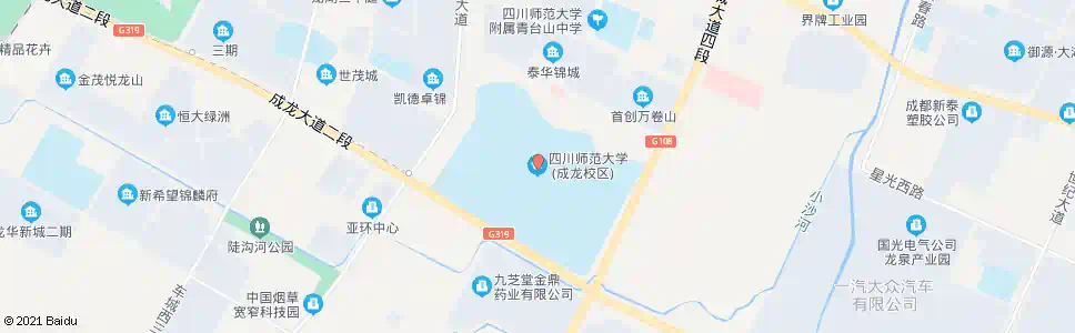 成都师大花园_公交站地图_成都公交_妙搜公交查询2025