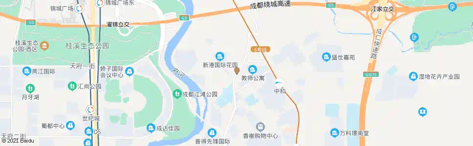 成都新上街南_公交站地图_成都公交_妙搜公交查询2025