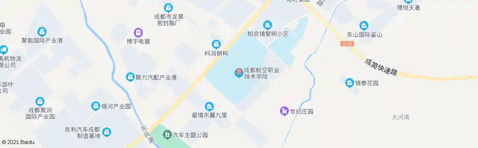 成都成都航空职业技术学院_公交站地图_成都公交_妙搜公交查询2025