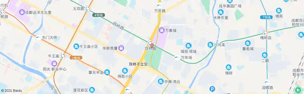 成都双桥路站_公交站地图_成都公交_妙搜公交查询2025