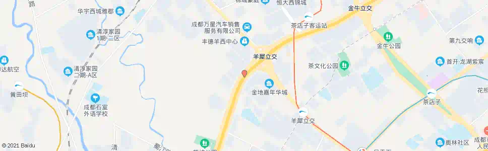 成都西三环路四段外侧_公交站地图_成都公交_妙搜公交查询2025