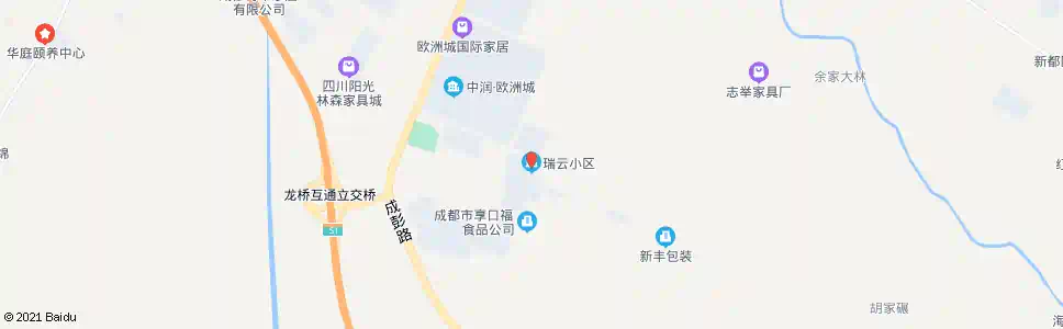 成都瑞云小区_公交站地图_成都公交_妙搜公交查询2025