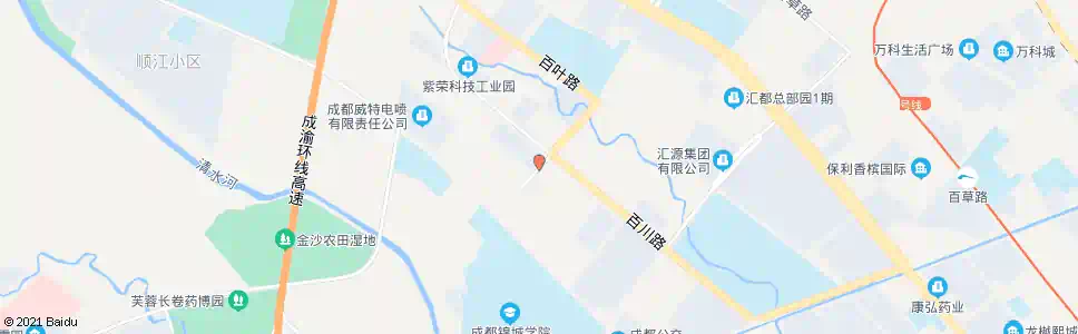 成都新创路南_公交站地图_成都公交_妙搜公交查询2025
