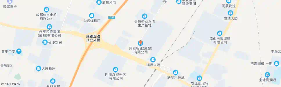 成都兴发铝业_公交站地图_成都公交_妙搜公交查询2025