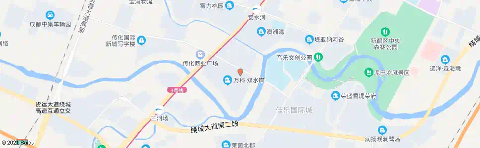 成都万科双水湾1站_公交站地图_成都公交_妙搜公交查询2025