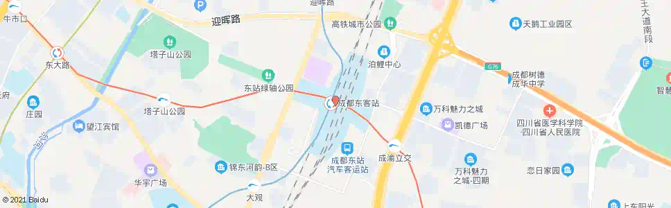成都竞成路_公交站地图_成都公交_妙搜公交查询2025