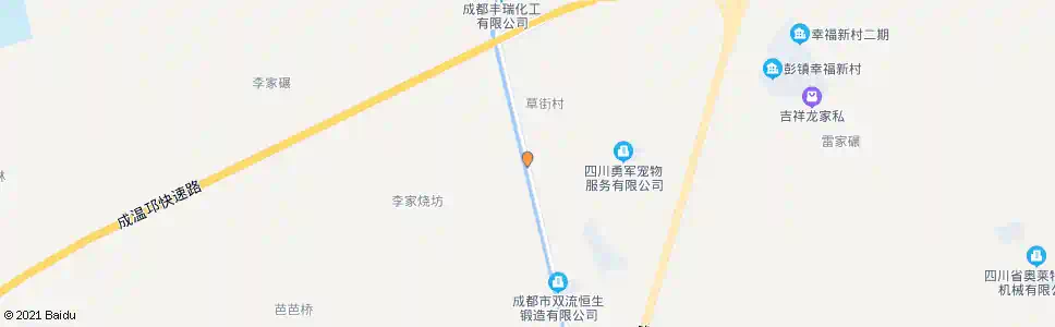 成都草街村_公交站地图_成都公交_妙搜公交查询2025