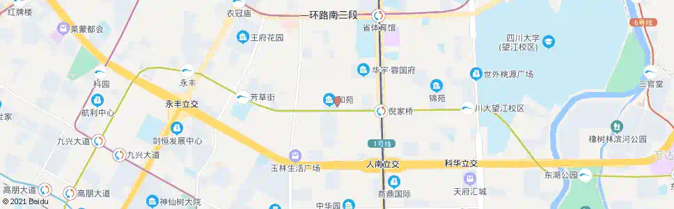 成都玉林街倪家桥路口_公交站地图_成都公交_妙搜公交查询2025