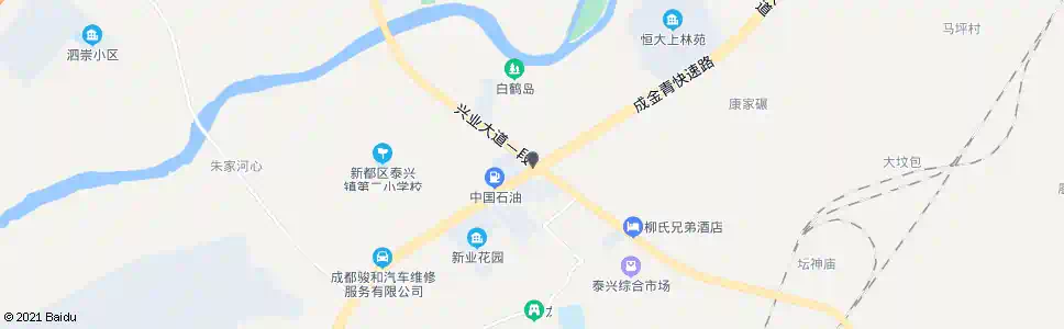 成都兴业大道一段_公交站地图_成都公交_妙搜公交查询2025