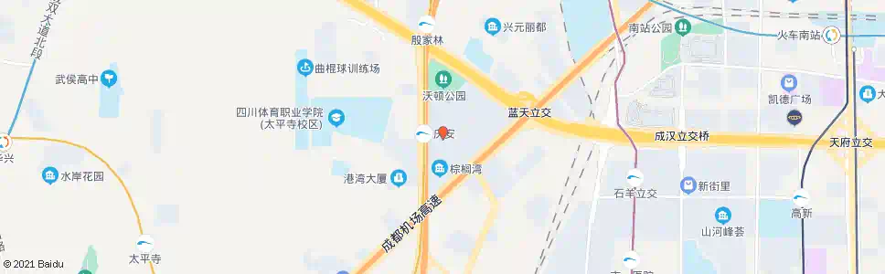 成都美洲西路_公交站地图_成都公交_妙搜公交查询2025