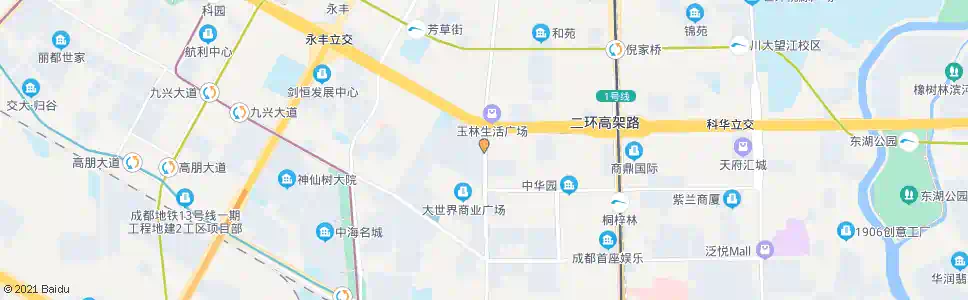 成都新光路二环路口_公交站地图_成都公交_妙搜公交查询2025