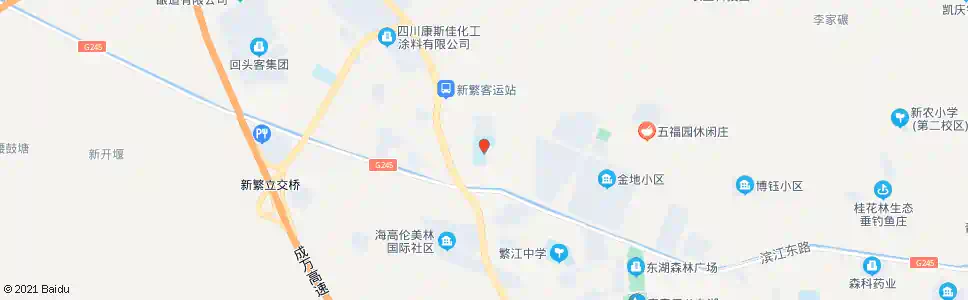 成都繁江小学_公交站地图_成都公交_妙搜公交查询2025