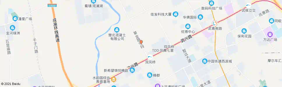 成都花园村三组_公交站地图_成都公交_妙搜公交查询2025