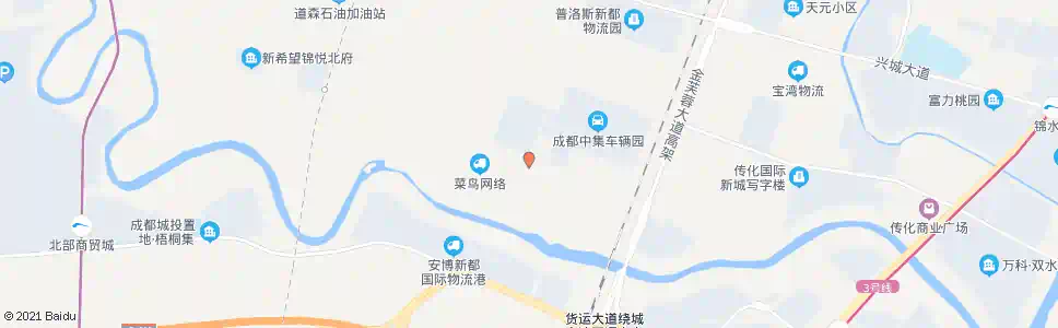 成都中集大道口_公交站地图_成都公交_妙搜公交查询2025