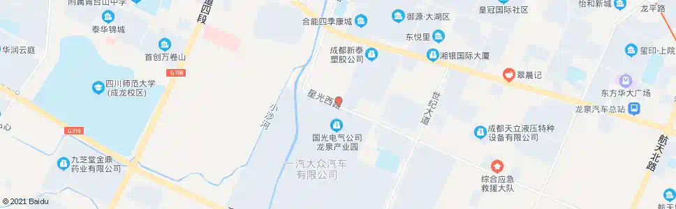 成都星光西路玉泉街口_公交站地图_成都公交_妙搜公交查询2025